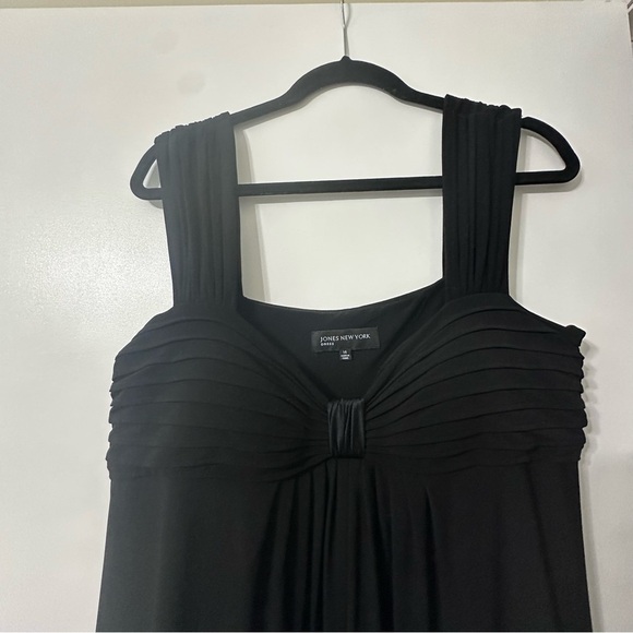 Black Jones New York Double Layer Party Dress Size 14 - Picture 2 of 6